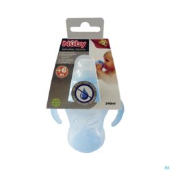 Nuby Nt Gobelet Propyl.a/Gutt + Anses Bleu 240
