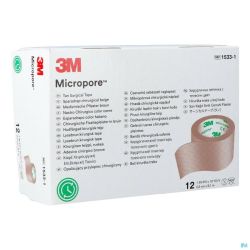 Micropore 3m Skin Tone 25,0mmx9,15m Roul. 12 15331