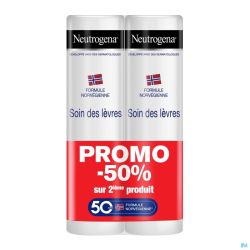 Neutrogena F/n Stick Levres Duo 2x4,8g 2e -50%