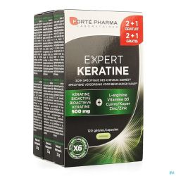 Expert keratine caps 120 2+1 gratuit