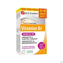 Vitamine D3 3000 IE Caps 120