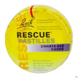 Bach Rescue Pastilles Cassis Sans Sucre 50G
