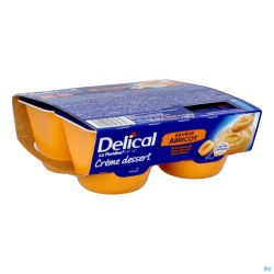 Delical Creme Dessert La Floridine Abricot 4x125g