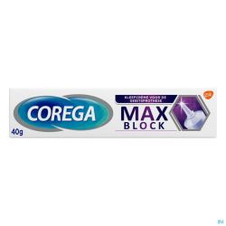 Corega Max Block Creme Adhesive Prothese Dent. 40G