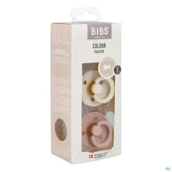 Bibs 2 Sucette Duo Ivory&blush
