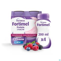 Fortimel Protein 2kcal Bosvrucht 4x200ml