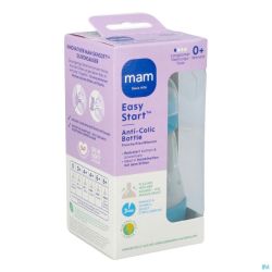 Mam Zuigfles Easy Start A/colic Matt Blauw 160ml