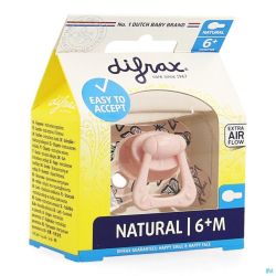 Difrax sucette natural 6+ m girl