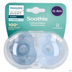 Philips Avent Sucette +0M Soothie Boy 2