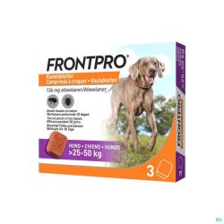 Frontpro 136mg >25-50kg Hond Kauwtabl 3