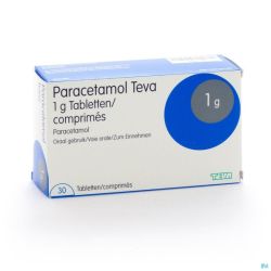 Paracetamol Teva 1 G Comp 30 X 1 G Blister