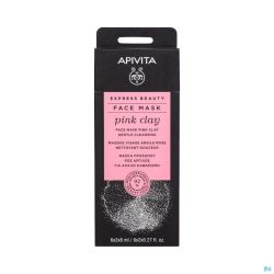 Apivita Express Beauty Face Mask Pink Clay 2X8Ml