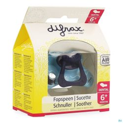Difrax sucette silicone dental+anneau boy +6m 800