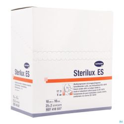 Sterilux Es 10x10cm 8pl.st. 25x2 P/s