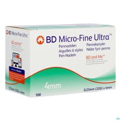 Bd Microfine Ultra Aig. Stylo 4Mm 32G Easyflow 100