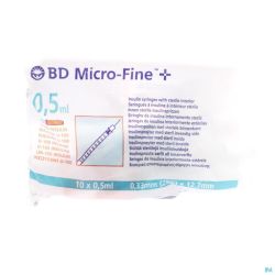 Bd microfine+ ser.ins. 0,5ml 29g 12,7mm 10 324824
