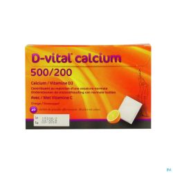 D-Vital Calcium 500/200 Orange Sachet 40