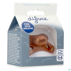 Difrax Sucette Natural 0-6m Uni Cinnamon