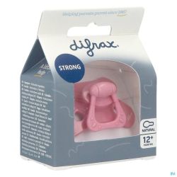 Difrax Fopspeen Natural +12m Uni Raspberry