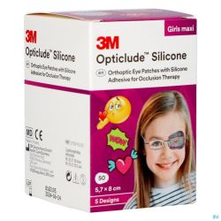 Opticlude 3M Silicone Eye Patch Girl Maxi 50