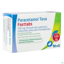 Paracetamol Teva Fasttabs Comp Pell 30 X 500mg