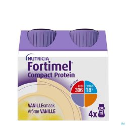 Fortimel Compact Protein Vanille 4X125Ml