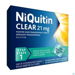 Niquitin Clear Patches 14 X 21 Mg