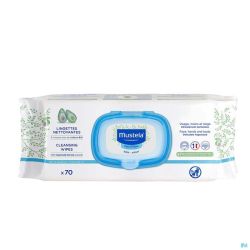 Mustela Bb Lingettes Dermo Apaissantes 70