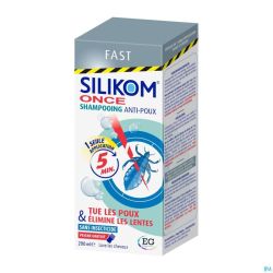 Silikom Once Shampooing A/Poux A/Lente 200Ml