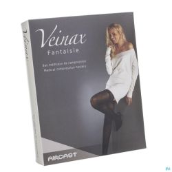 Veinax Panty Kleine Diamant 2 Lang Zwart Maat 4