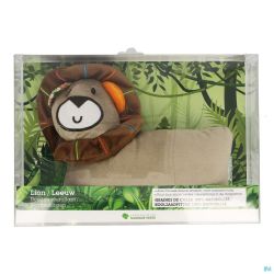 Marque V Doudou Chauffant Lion 26x22cm