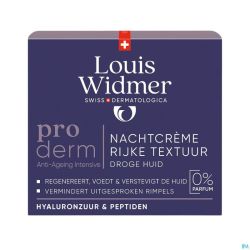 Widmer Proderm Nachtcrème Rijke Textuur Zonder Parfum 50ml