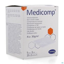 Medicomp Cp Ster 4pl 5x5cm 30g 25x2