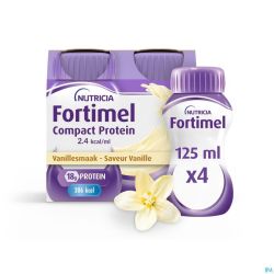 Fortimel Compact Protein 2.4kcal Vanilla 4x125ml