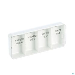 Boite Medicaments 4 Parts Plastique Pontos