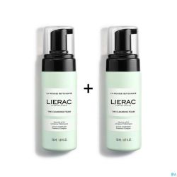 LIERAC MOUSSE DEMAQUILLANTE 2X150ML