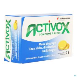 Activox comp maux de gorge comp a sucer 24