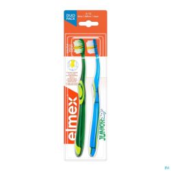 Elmex Brosse A Dents Junior 6-12 Ans Souple Duopac