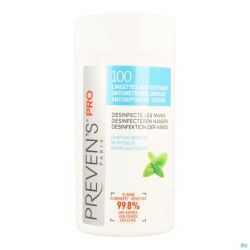 Preven's A/septiques Lingettes Menthe 100