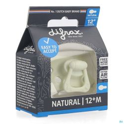 Difrax sucette natural 12m+ uni/pure assorti