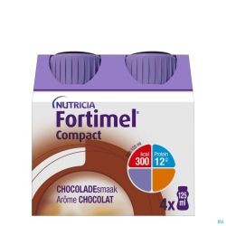 Fortimel Compact Chocolat 4X125Ml