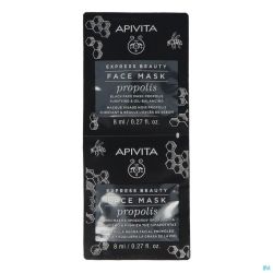 Apivita Express Beauty Black Face Mask Prop. 2X8Ml