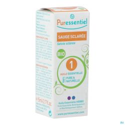 Puressentiel Eo Muskaatsalie Bio Exp.ess Olie 5ml