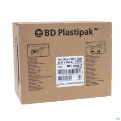 Bd Plastipak Spuit+nld Tuberc.1ml+26g 3/8 1 303176