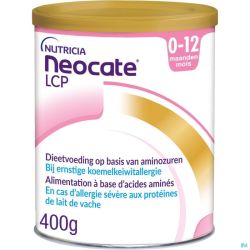 Neocate LCP Lait En Poudre Pour Nourrissons Allergiques 0-12 Maanden 400g