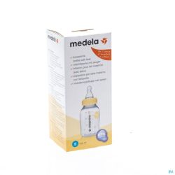 Medela biberon plast lt maternel+tetine slow flow