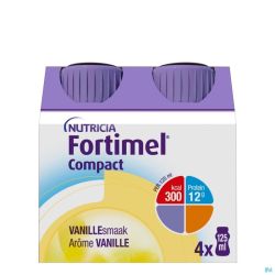 Fortimel Compact Vanille 4X125Ml