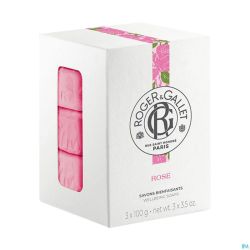 ROGER&GALLET ROSE BOITE 3 SAVONS 100G