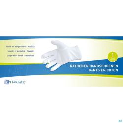 Pharmex Gants Coton Large 2