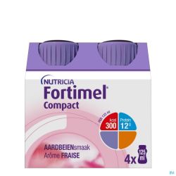 Fortimel Compact Fraise 4X125Ml